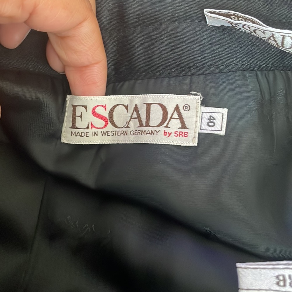 Escada Vintage Wool Skirt - Picture 5 of 7